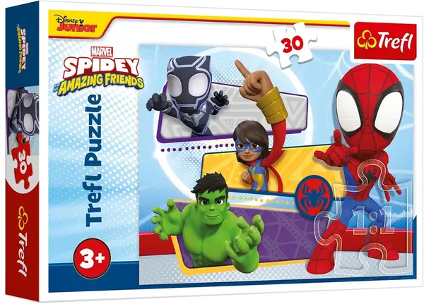 Puzzle Trefl din 30 piese - Păianjenul curajos