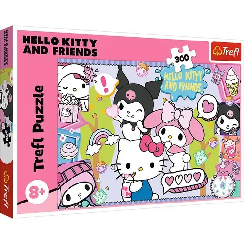 Puzzle Trefl din 300 piese - Hello Kitty: Trio nebun