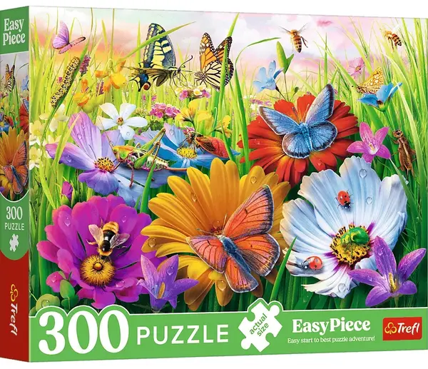 Puzzle Trefl din 300 XXL piese - Insecte în luncă