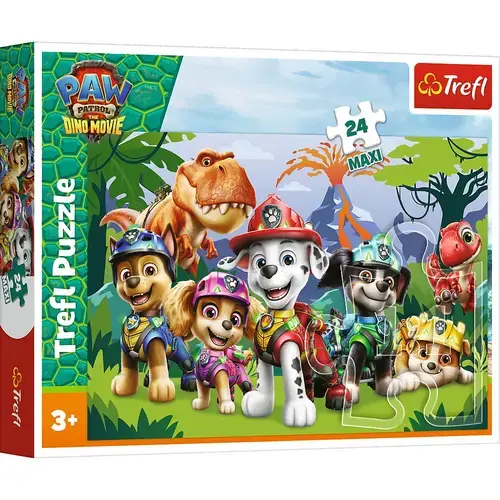 Puzzle Trefl Maxi Patrula Catelusilor Prietenie Preistorica, 24 de piese