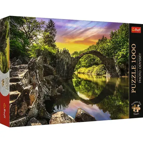 Puzzle Trefl - Podul Rakocz din Kromlau, Germania, 1000 piese