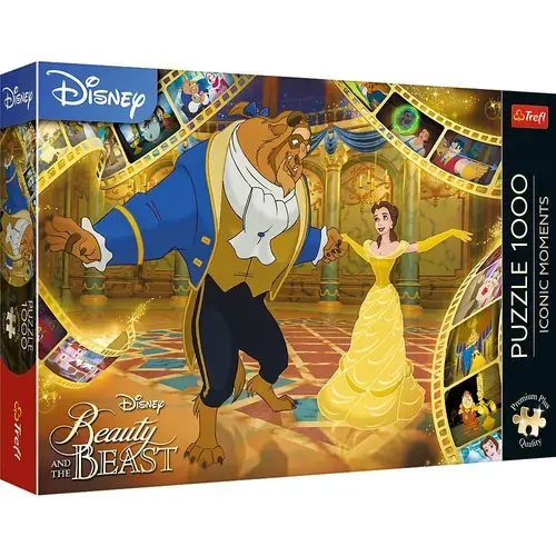Puzzle Trefl Premium Plus - Disney Princess, Frumoasa Si Bestia, 1000 piese