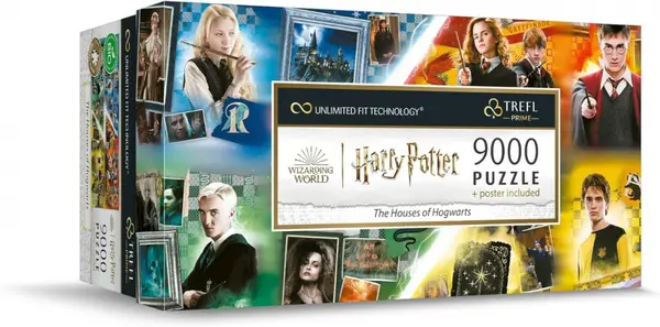 Puzzle Trefl Uft 9000 Harry Potter Casele Din Hogwarts