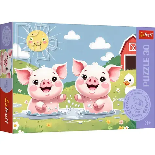 Puzzle Trefl Viata Fericita la Tara, 30 de piese
