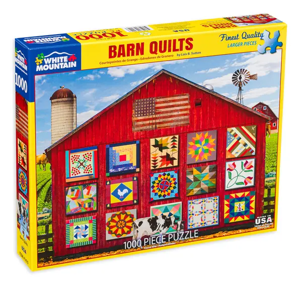 Puzzle White Mountain din 1000 de piese - Barn Quilts