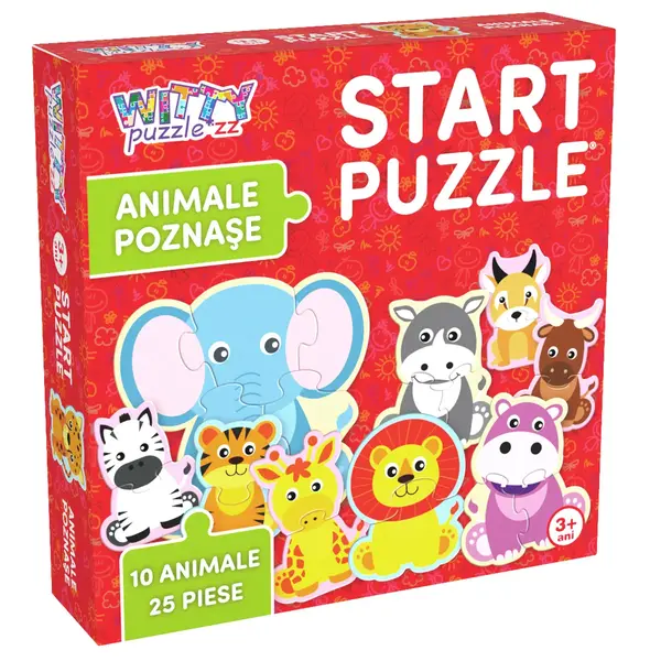 Puzzle Witty Puzzlezz, Animalute poznase, 25 piese