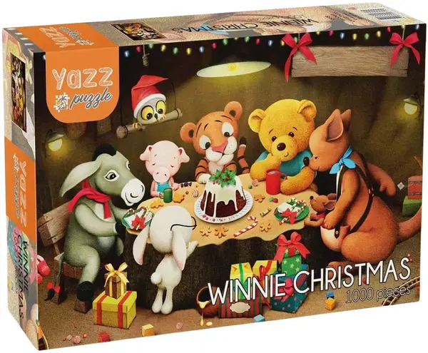 Puzzle Yazz Puzzle din 1000 piese - Crăciunul lui Winnie the Pooh