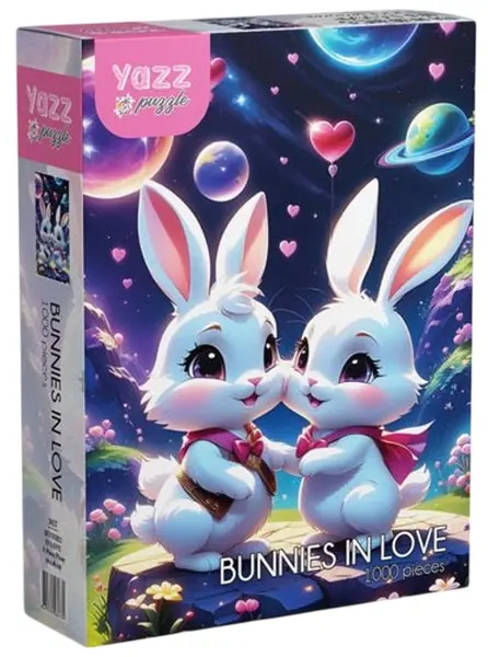 Puzzle Yazz Puzzle din 1000 piese - Iepurași îndrăgostiți