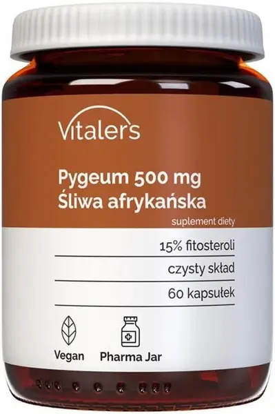Pygeum, 500 mg, 60 capsule, Vitaler's