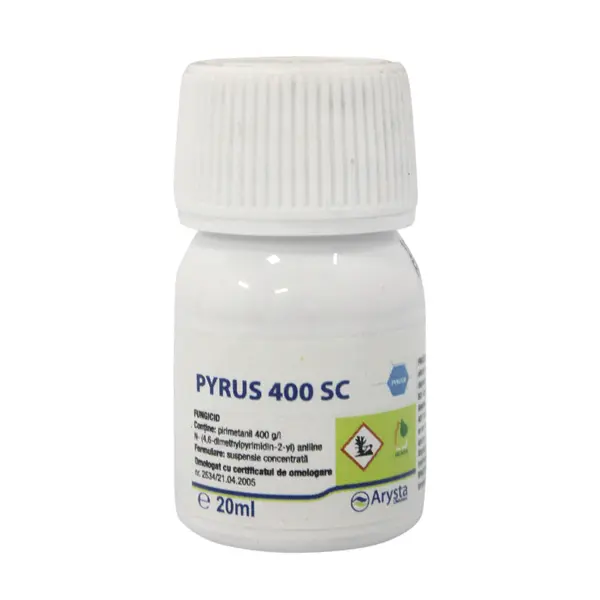 Pyrus 400SC 20 ml, fungicid de contact, Arysta LifeScience, Putregai Cenusiu (vita de vie, tomate, floarea soarelui), Rapan (par) - Default Title