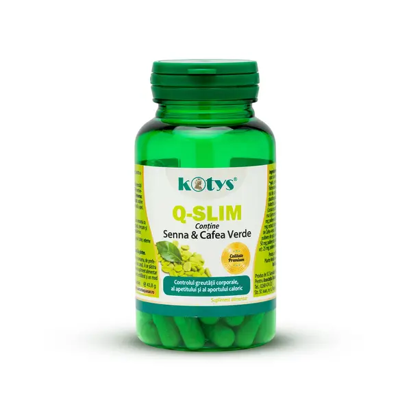 Q-Slim Senna si Cafea verde 60 cps Kotys