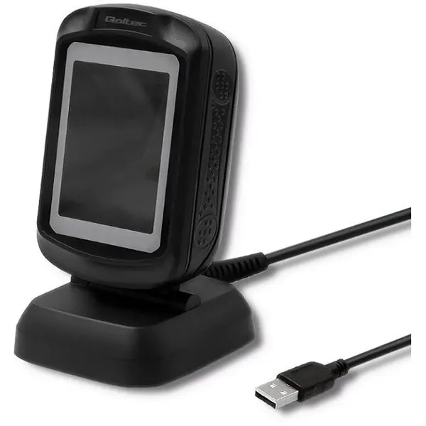 QOLTEC Scanner coduri de bare QOLTEC Desktop 1D, 2D, USB, viteza 300 scanari/sec, interfata USB