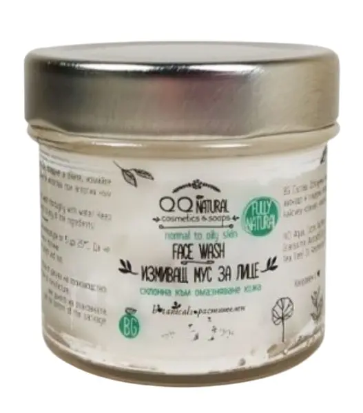 QQ Natural Spumă facială lavabilă pentru ten uscat, 130 ml