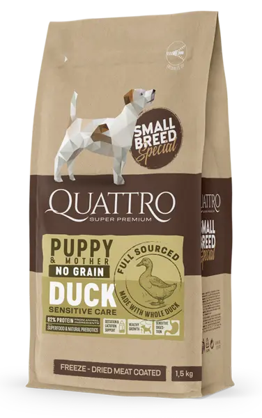 Quattro Dog Small Breed No Grain Puppy 1.5 kg