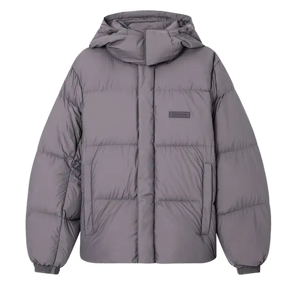 Quilted down jacket with hood S