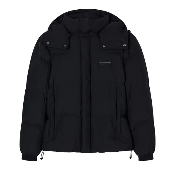 Quilted down jacket with hood S