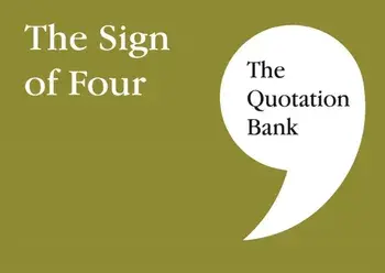 Quotation Bank. The Sign of Four GCSE Revision and Study Guide for English Literature 9-1, Paperback/***