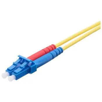 R&M Patch cord FO, LC-Duplex PC/UPC Grad C - LC-Duplex PC/UPC Grad C, Singlemode OS2 G.657.A2, Duplex Figura 8 (2.0 x 4.2), FRLSZH, 1m