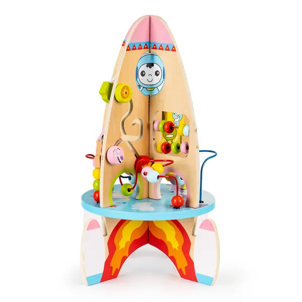 Rachetă educativă din lemn ECOTOYS 8in1