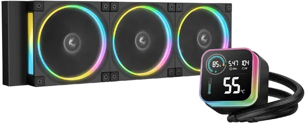 Răcitor de apă DeepCool - LQ360 ULTRA ARGB, 3x120 mm, negru