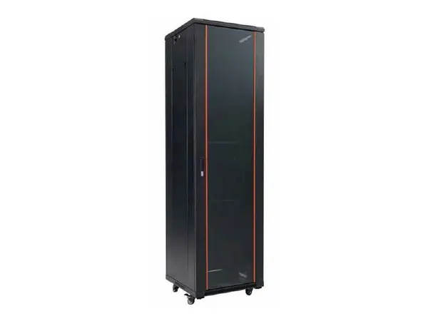Rack 19 inch, 42U, 600x 800, sarcina 800kg, pentru podea, otel, negru, Safer SAF-NC-6842