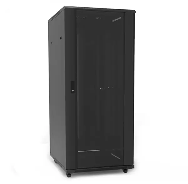 Rack 27U, 19 inch, negru 600X 800mm, montaj pe podea, roti si sistem de ventilare, SAFER RACK27U6080