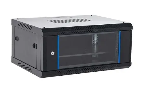 Rack de perete 4U, 19 inch, 600x450, capacitate 60kg, negru, ASYTECH Networking ASY-4U-6045WL