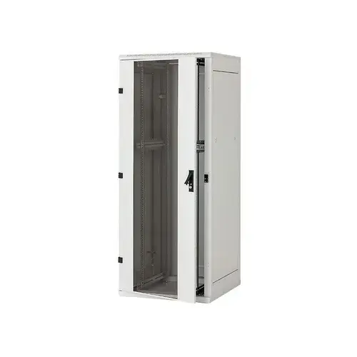Rack de podea 19 Triton 42U 600x1000mm usa fata sticla panouri laterale/spate detasabile sectiuni pentru ventilatie activa, sectiuni acces cabluri sus/jos/spate IP20 (Gri)