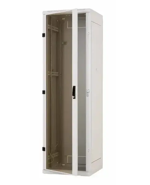 Rack de podea 19 Triton 42U 800x1000mm usa fata sticla panouri laterale/spate detasabile sectiuni pentru ventilatie activa, sectiuni acces cabluri sus/jos/spate IP20 (Gri)