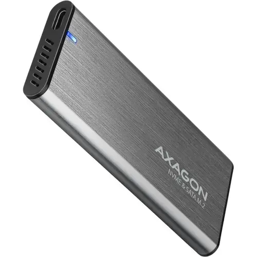 Rack extern Axagon EEM2-SG2, SSD M.2 NVMe - USB Type-A 3.2 gen1 (Argintiu)