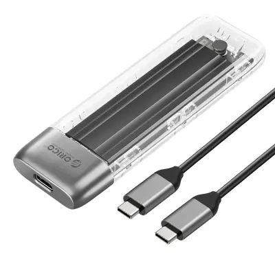 Rack extern SSD M.2 ORICO, 10Gbps, NVMe,USB-C, Gri