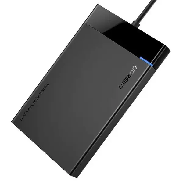 RACK extern Ugreen, US221 pt HDD si SSD SATA 2.5" conectare USB 3.0 max 5 Gbps, ABS, gri "30847"
