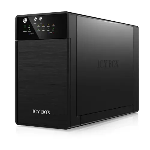 Rack HDD Icy Box RAID pentru 2x3,5inch HDD (Negru)