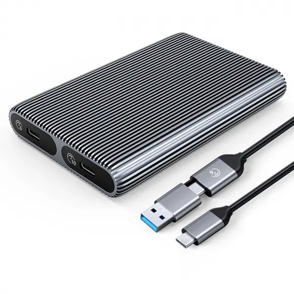 Rack Orico AM2C3-2SN Dual Disk pentru SSD M.2 NVMe, Gri