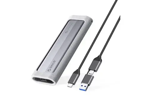 Rack Orico AXM2S-G2-V1 pentru SSD M.2 NVMe / NGFF, USB Type-C (Gri)