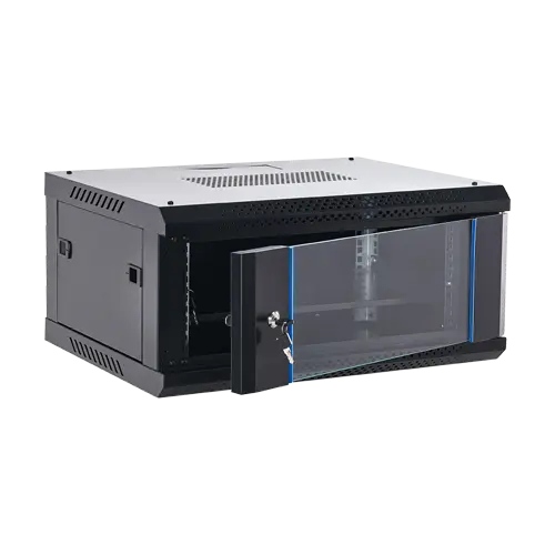 Rack perete 4U 19'' 600x450, negru, seria economica - ASYTECH Networking ASY-4U-6045WL