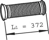 Racord evacuare (lungime:372 375mm) potrivit DAF CF 75 PE183C-PR265S 01.01-05.13