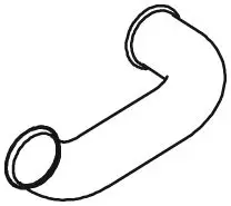 Racord evacuare (lungime:620mm) EURO 5 potrivit DAF CF 85 MX265-MX375 10.05-05.13