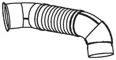 Racord evacuare (lungime:950mm) potrivit MERCEDES ACTROS MP2 MP3 OM541.920-OM541.978 10.02-