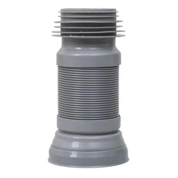 Racord Evacuare Toaleta, 50 cm, Extensibil, Gri