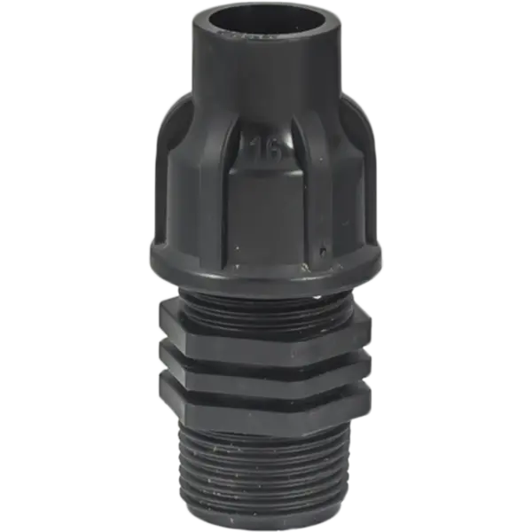 Racord Filet Exterior Pentru Tub De Picurare, Ldpe, Dimensiune 16x3/4" , Presiune 4 Bari