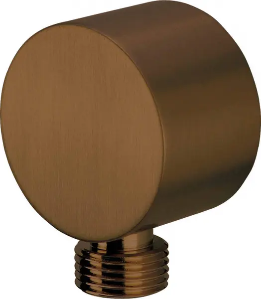 Racord unghiular rotund, pentru furtun de dus, 50x28 mm, bronz, Deante Cascada
