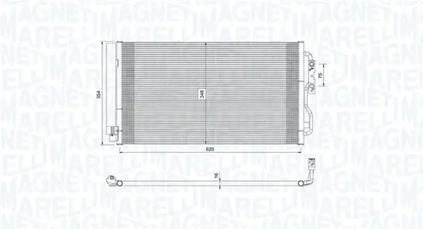 Radiator AC condensator cu uscator potrivit BMW Seria 1 (F20), 1 (F21), 2 (F22, F87), 2 (F23), 3 (F30, F80), 3 (F31), 3 GRAN TURISMO (F34), 4 (F32, F82), 4 (F33, F83), 4 GRAN COUPE (F36) 0.65H-Electri