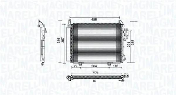 Radiator AC condensator cu uscator potrivit HYUNDAI I10 I 1.0 1.1 1.2 01.08-12.17