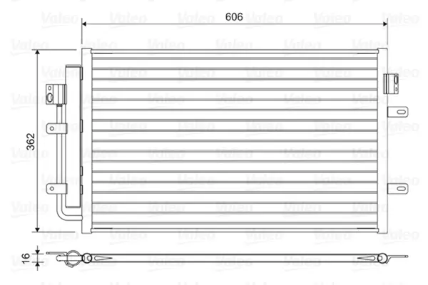 Radiator AC condensator cu uscator potrivit IVECO DAILY V 2.3D 3.0D 09.11-02.14
