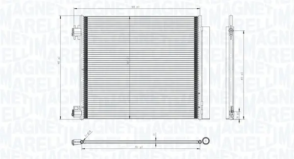Radiator AC condensator cu uscator potrivit NISSAN QASHQAI II, X-TRAIL III; RENAULT ESPACE V, KADJAR, KOLEOS I 1.2-2.5 09.08-