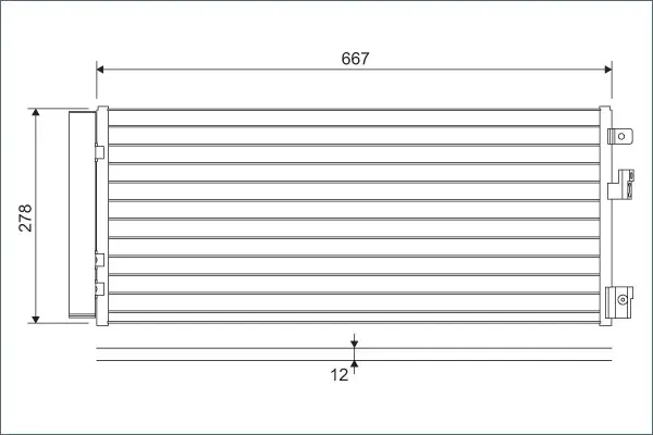 Radiator AC condensator cu uscator potrivit OPEL ADAM, CORSA E 1.0-1.6 07.14-