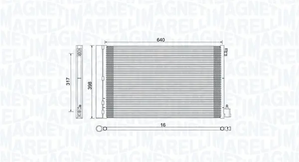 Radiator AC condensator cu uscator potrivit OPEL INSIGNIA A, INSIGNIA A COUNTRY 1.6-2.8 07.08-03.17
