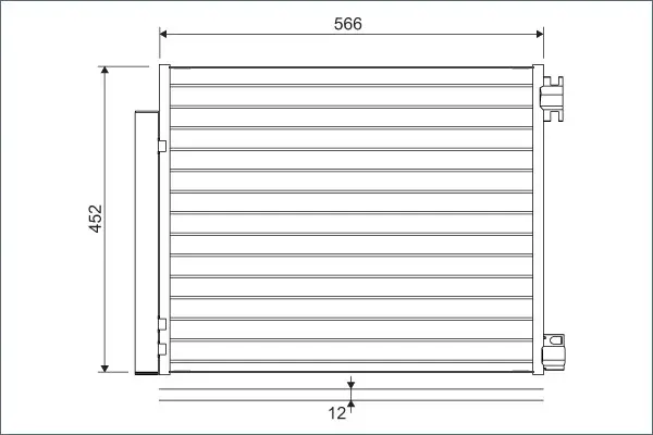 Radiator AC condensator cu uscator potrivit RENAULT GRAND SCENIC IV, MEGANE IV, SCENIC IV, TALISMAN 1.2-1.8 11.15-