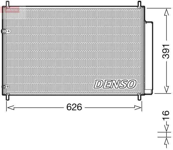 Radiator AC condensator cu uscator potrivit TOYOTA AURIS, AVENSIS, COROLLA, VERSO 1.3-2.2D 10.01-12.18